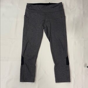 LULULEMON Pace rival Crop Legging Heather Black.